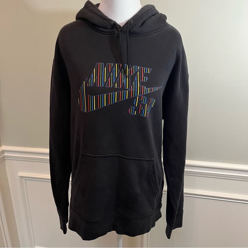 Nike SB Hoodie with Striped Logo Size S